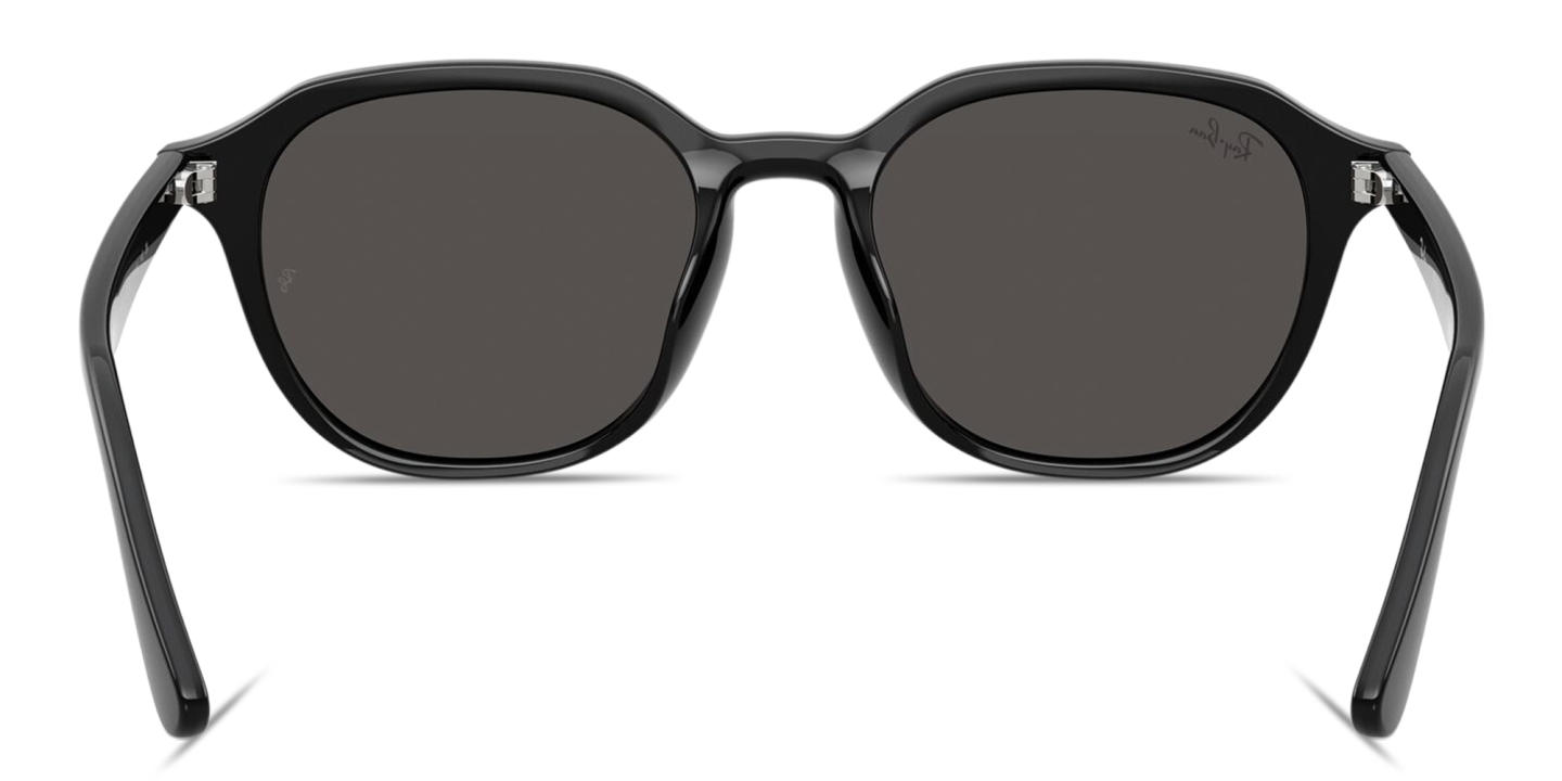 Shop Ray-Ban Embossed Logo Unisex Square Sunglasses in Black online.