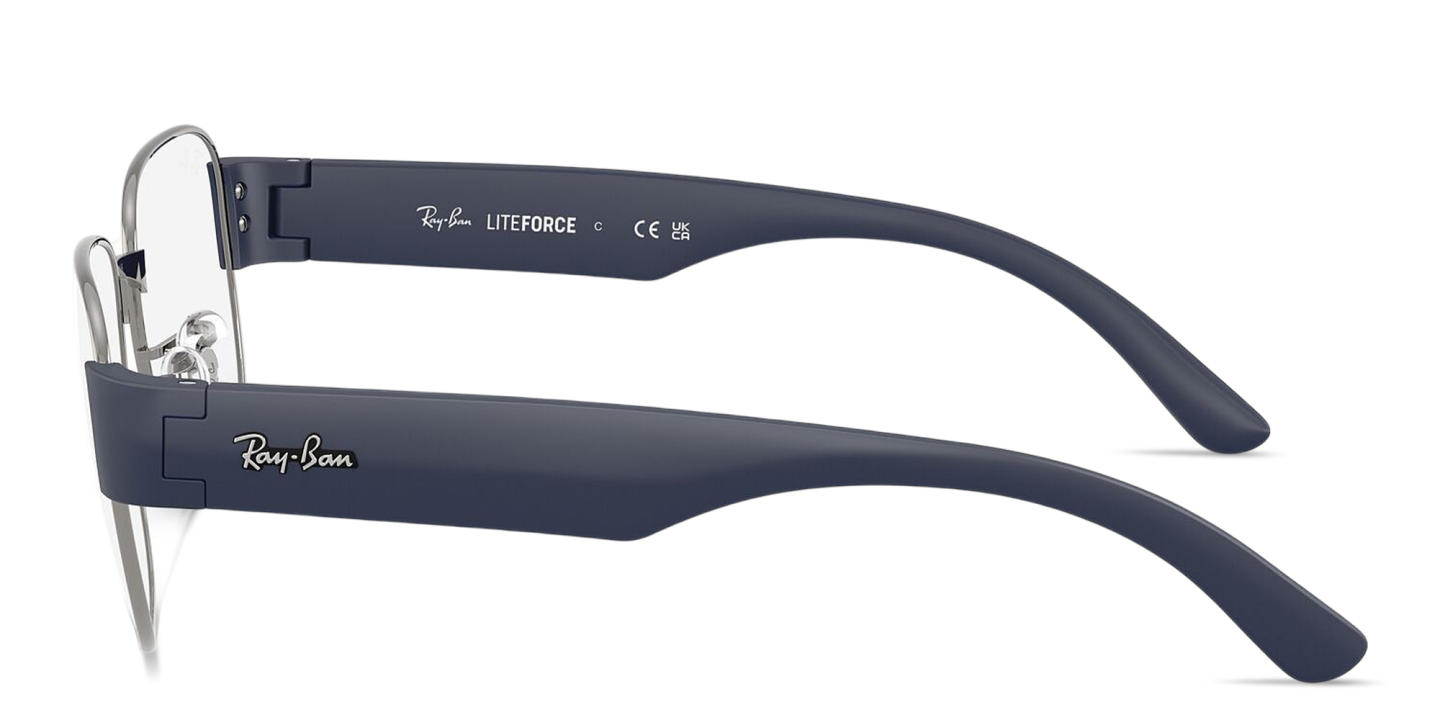 Shop Ray-Ban Optics Unisex Square Eyeglasses in Gunmetal online.