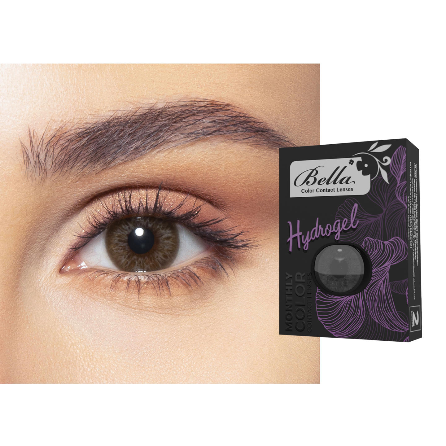 Bella ELITE Monthly Color Contact Lenses in Moon – Product Photo 0