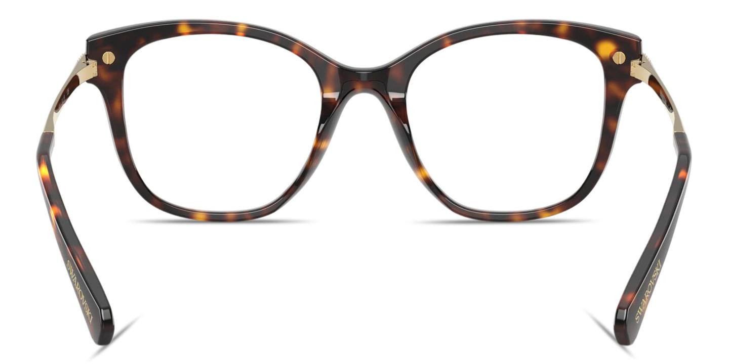 Swarovski Crystal-Embellished Square Eyeglasses in Havana – Product Photo 3