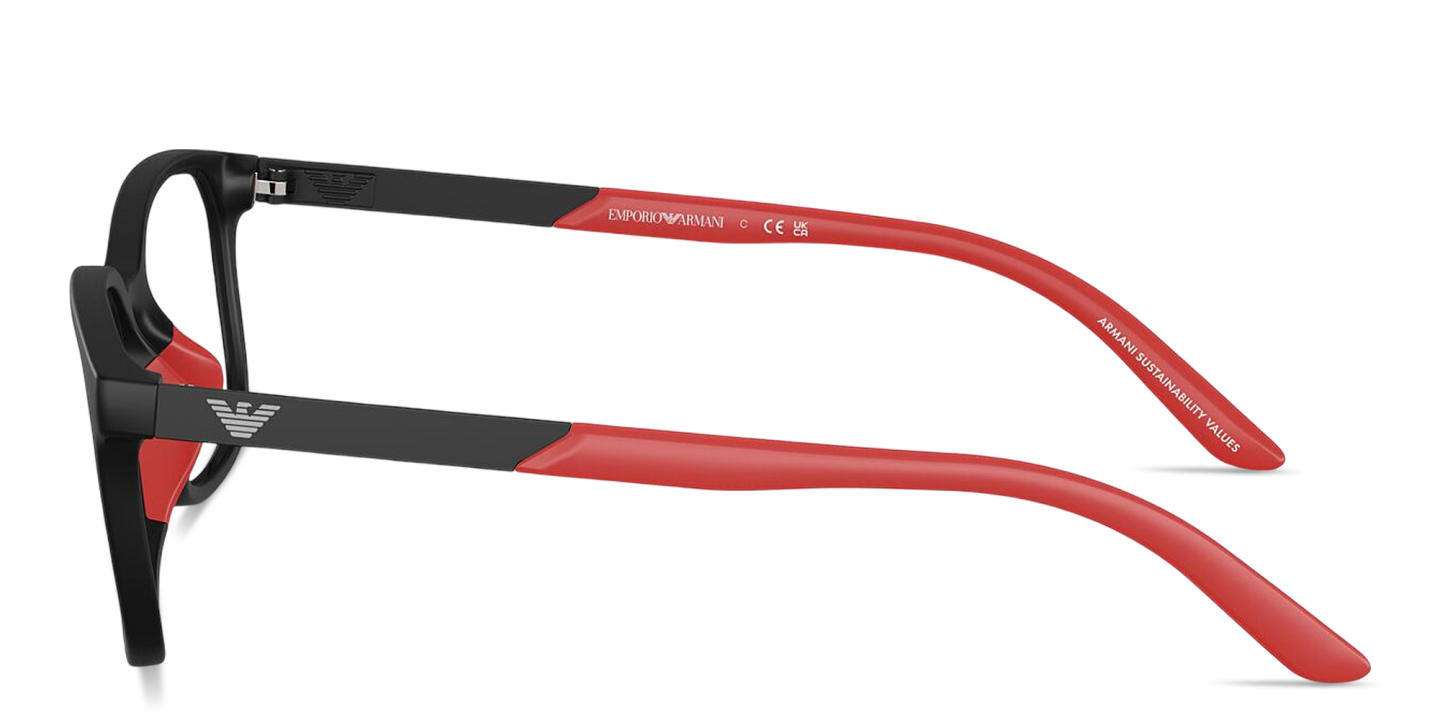 تسوق نظارات طبية طراز بيلو للأطفال بشعار النسر امبوريو أرماني بلون أسود أونلاين.