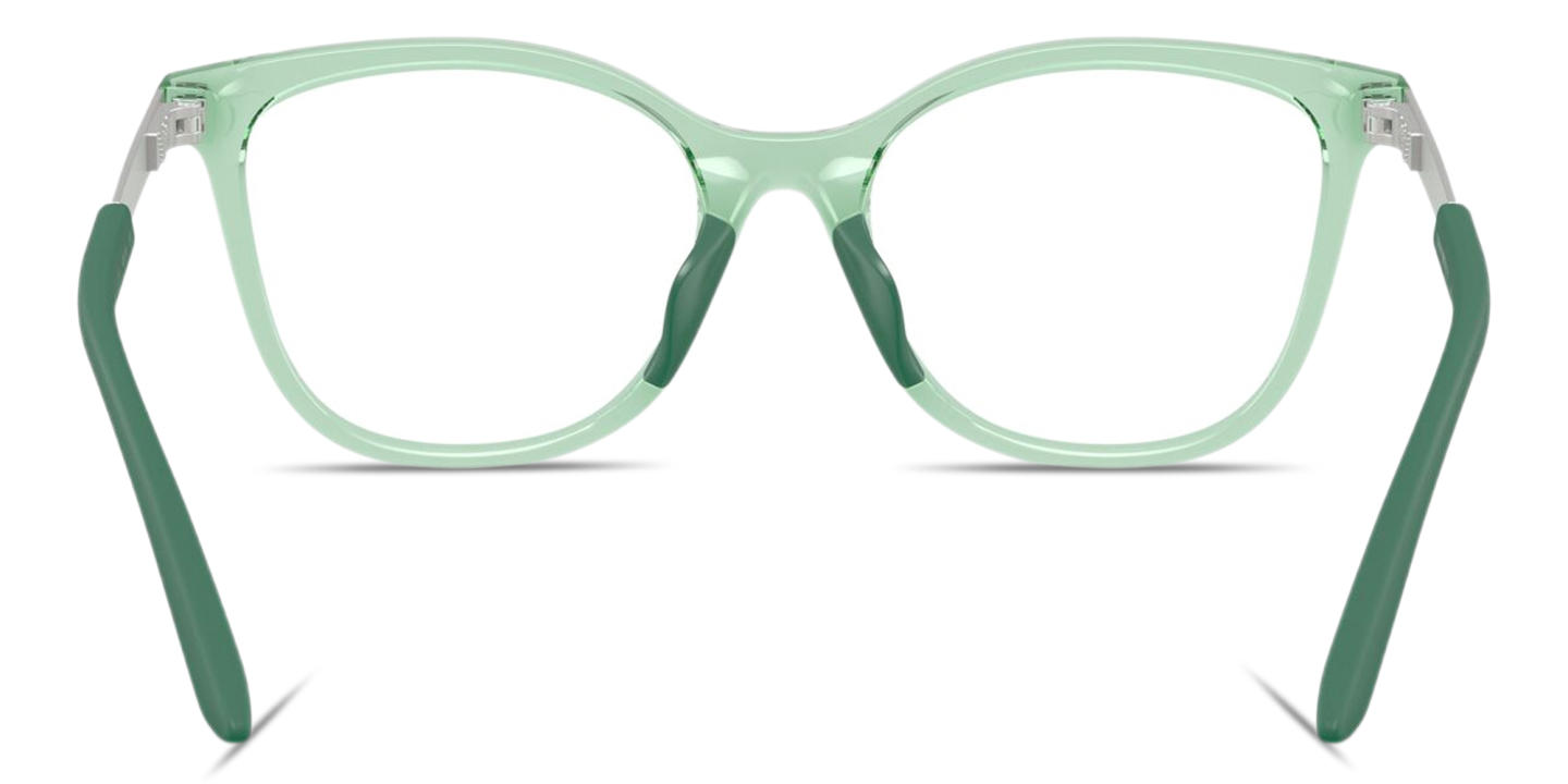 Emporio Armani Eagle Logo Kids Butterfly Eyeglasses in Transparent Green – Product Photo 3