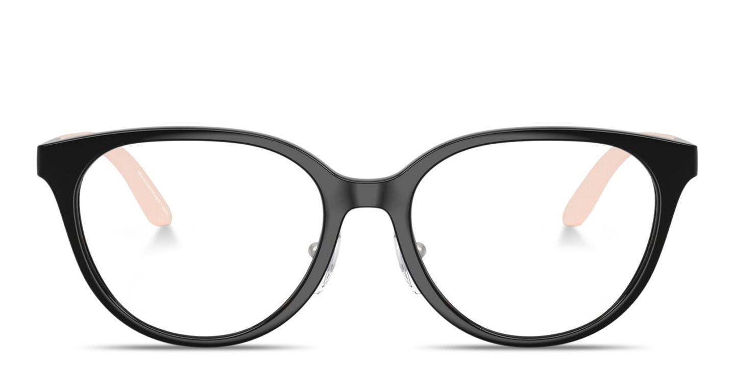 Shop Emporio Armani Eagle Logo Kids Cat-Eye Eyeglasses in Black online.