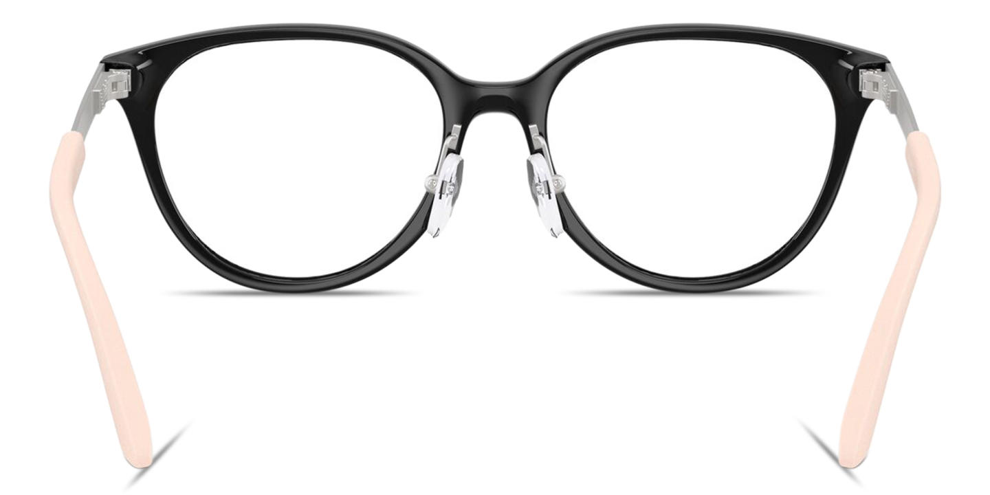 Shop Emporio Armani Eagle Logo Kids Cat-Eye Eyeglasses in Black online.