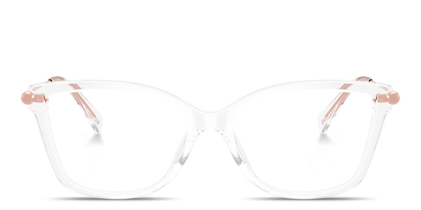 Shop Michael Kors Kingston Cat-Eye Eyeglasses in Clear online.