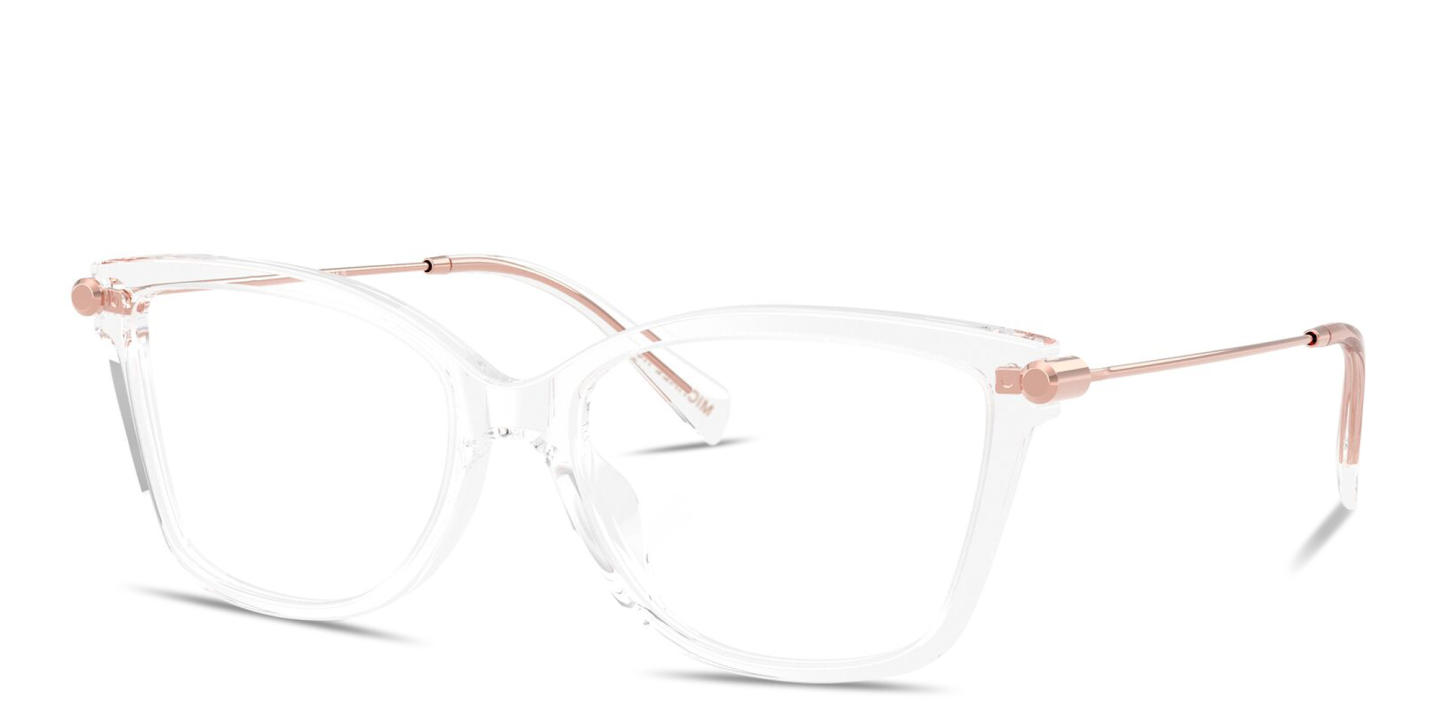 Shop Michael Kors Kingston Cat-Eye Eyeglasses in Clear online.