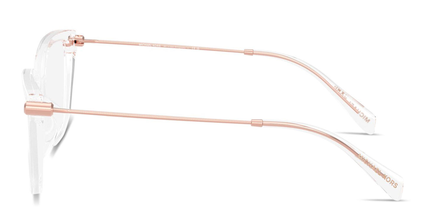 Shop Michael Kors Kingston Cat-Eye Eyeglasses in Clear online.