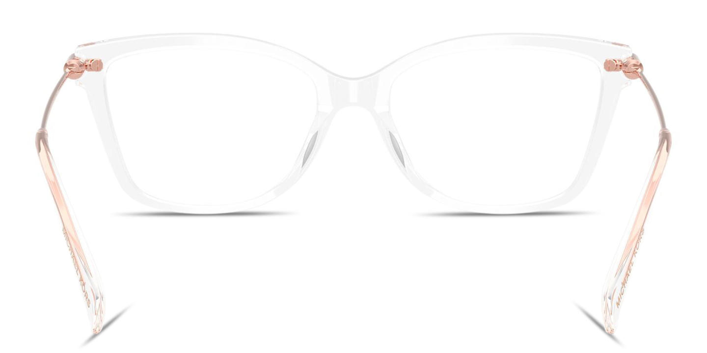 Shop Michael Kors Kingston Cat-Eye Eyeglasses in Clear online.