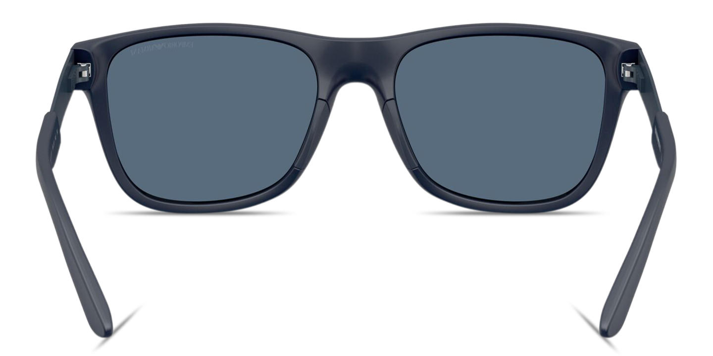 Emporio Armani Eagle Logo Square Sunglasses in Blue – Product Photo 3