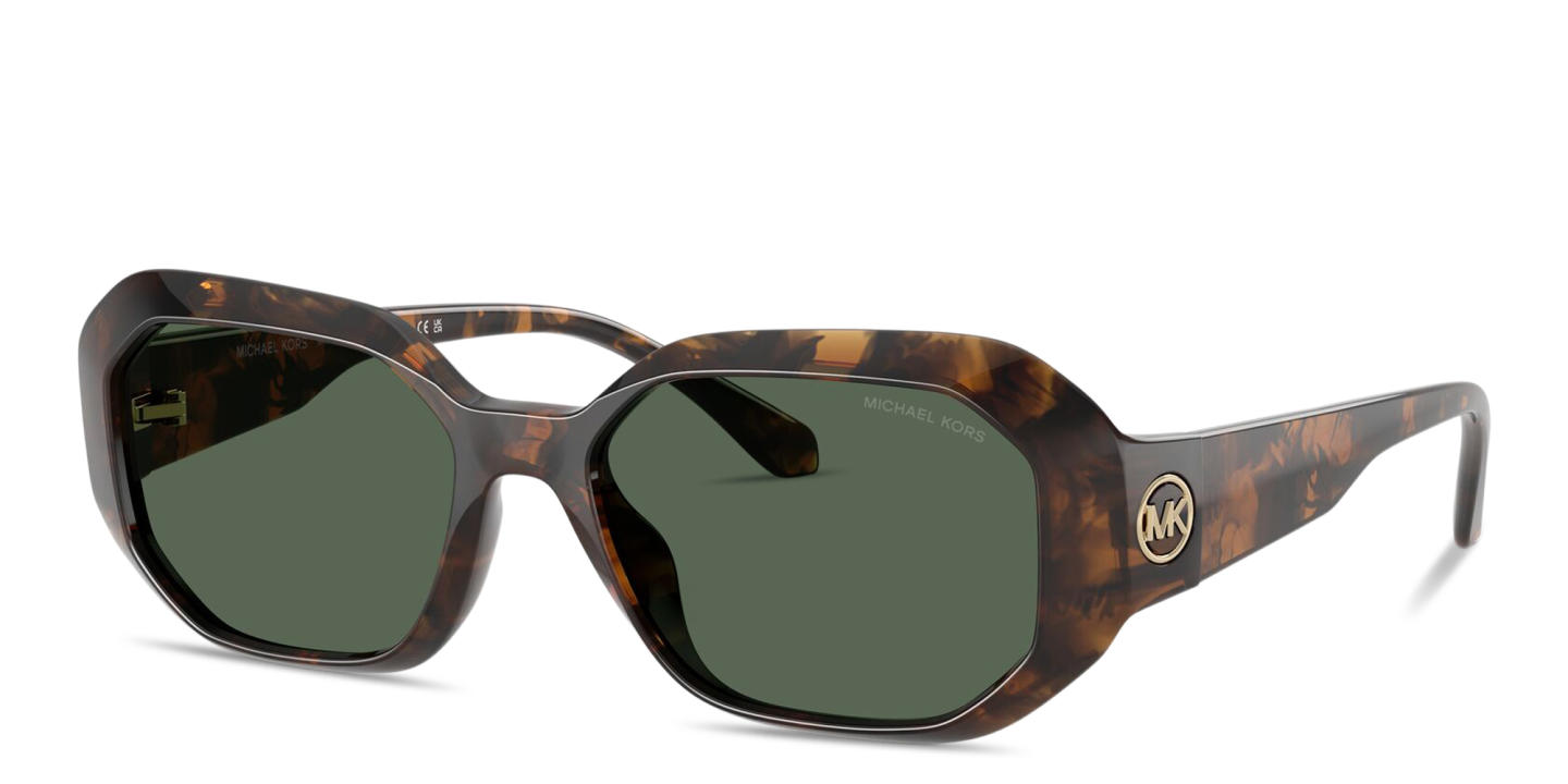 Shop Michael Kors Siesta Key Irregular Sunglasses in Tortoise online.