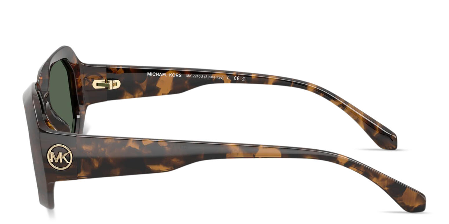 Shop Michael Kors Siesta Key Irregular Sunglasses in Tortoise online.