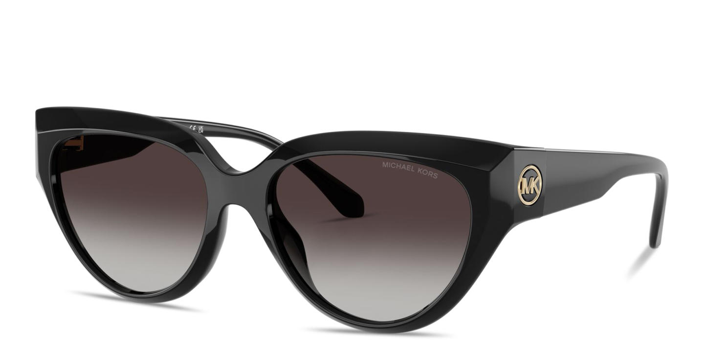 Shop Michael Kors Boca Raton Cat-Eye Sunglasses in Black online.