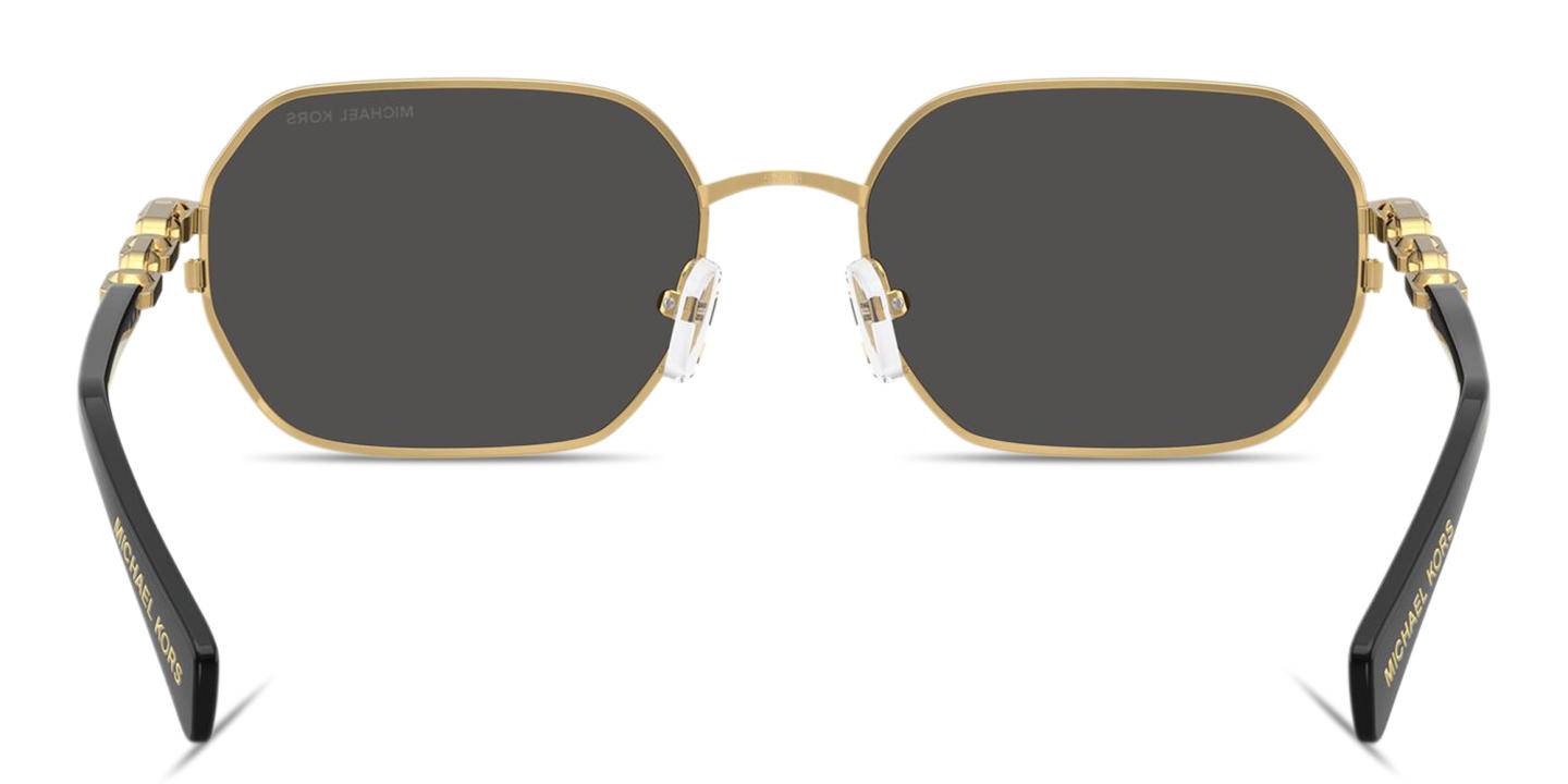 Michael Kors Saint Martin Unisex Irregular Sunglasses in Gold – Product Photo 3