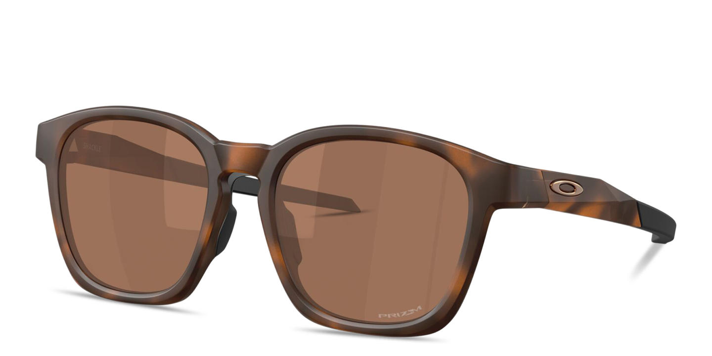 Oakley Shackle Unisex Square Sunglasses in Brown Tortoise – Product Photo 1
