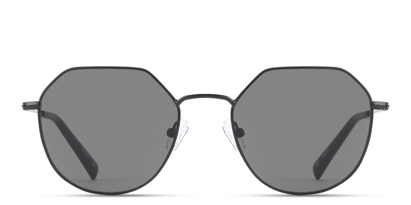 TRICE Logo Irregular Sunglasses in Black – Product Photo 0