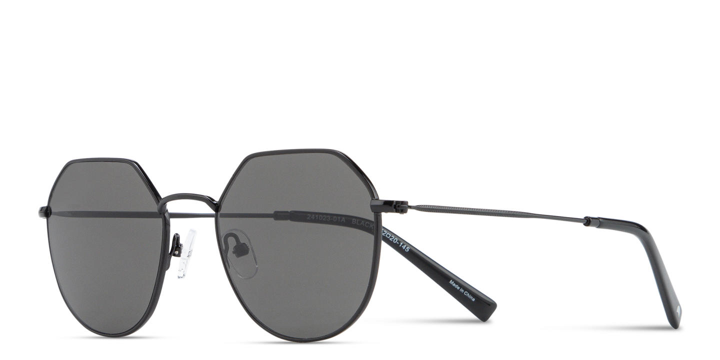Shop TRICE Logo Irregular Sunglasses in Black online.