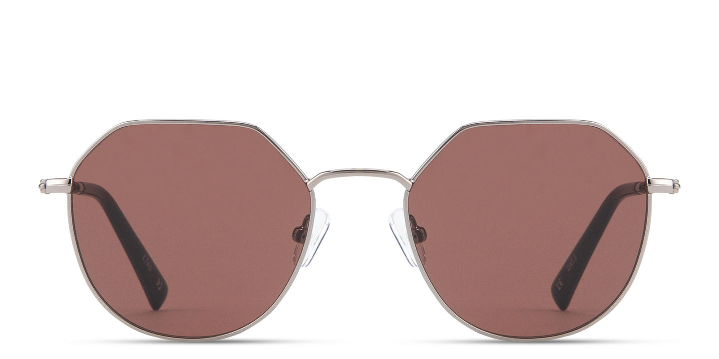 TRICE Logo Irregular Sunglasses in Gunmetal – Product Photo 0