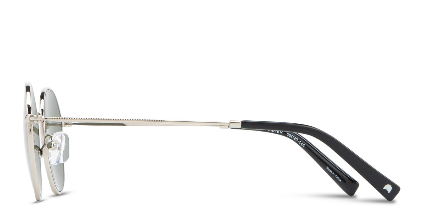 Shop TRICE Logo Irregular Sunglasses in Silver online.