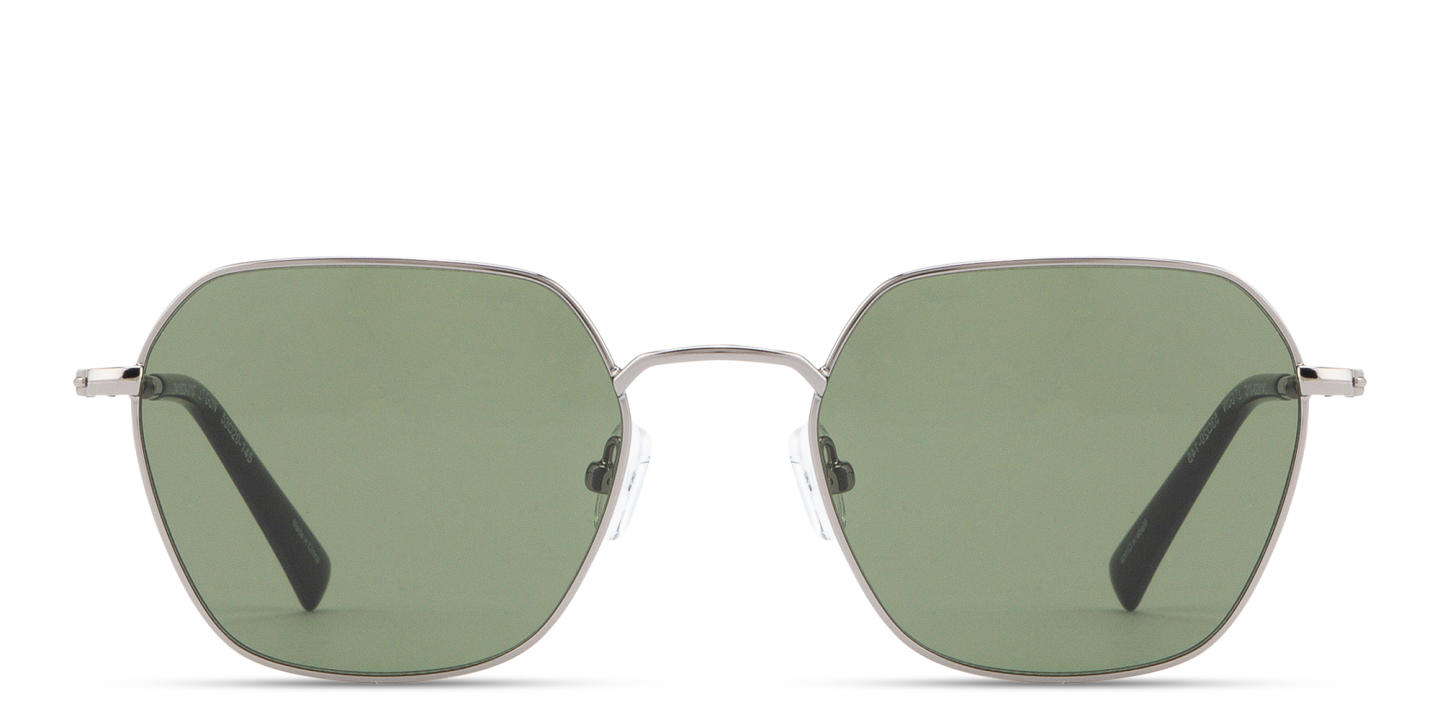 Shop TRICE Logo Irregular Sunglasses in Gunmetal online.