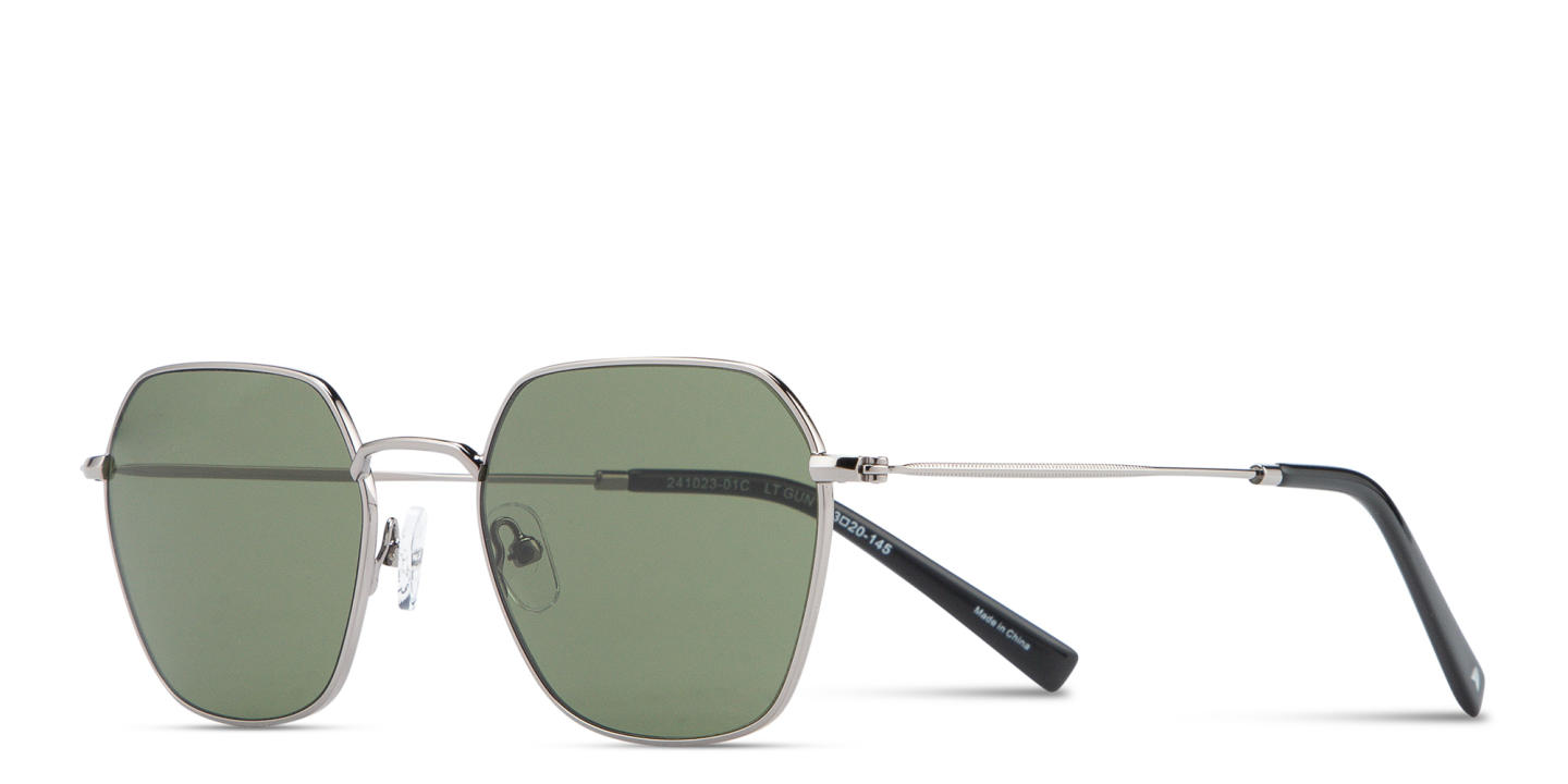 Shop TRICE Logo Irregular Sunglasses in Gunmetal online.