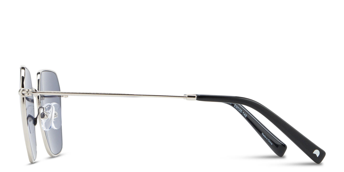 Shop TRICE Logo Irregular Sunglasses in Silver online.