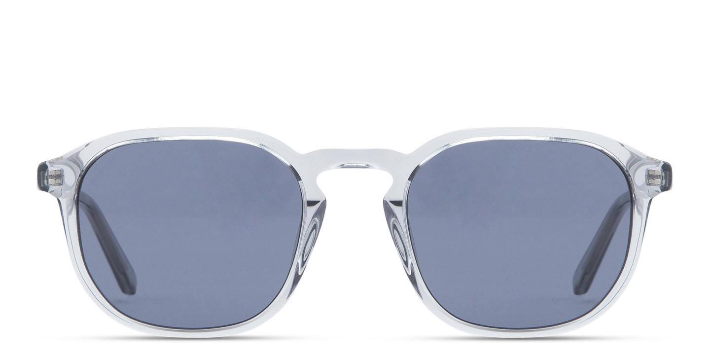 TRICE Logo Square Sunglasses in Transparent Grey – Product Photo 0