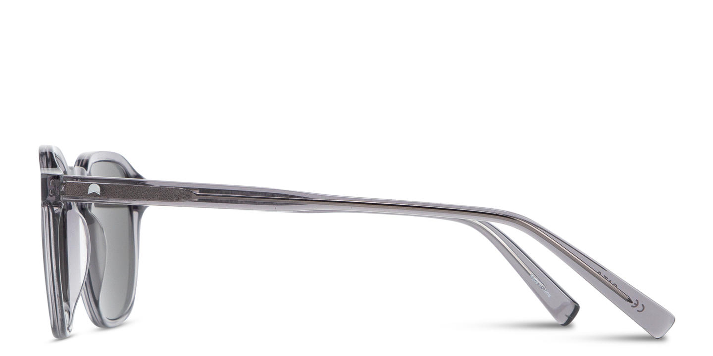 TRICE Logo Square Sunglasses in Transparent Black – Product Photo 3