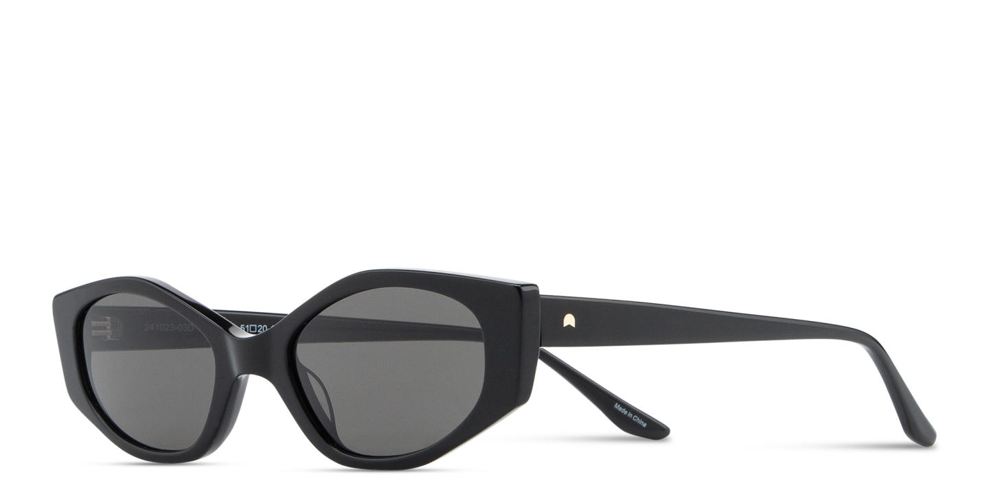 تسوق نظارات شمسية غير منتظمة بشعار العلامة TRICE بلون أسود أونلاين.