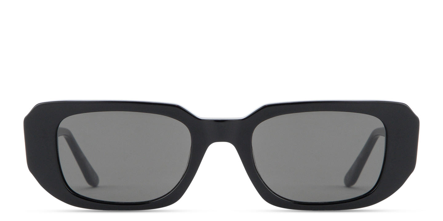 Shop TRICE Logo Rectangle Sunglasses in Black online.