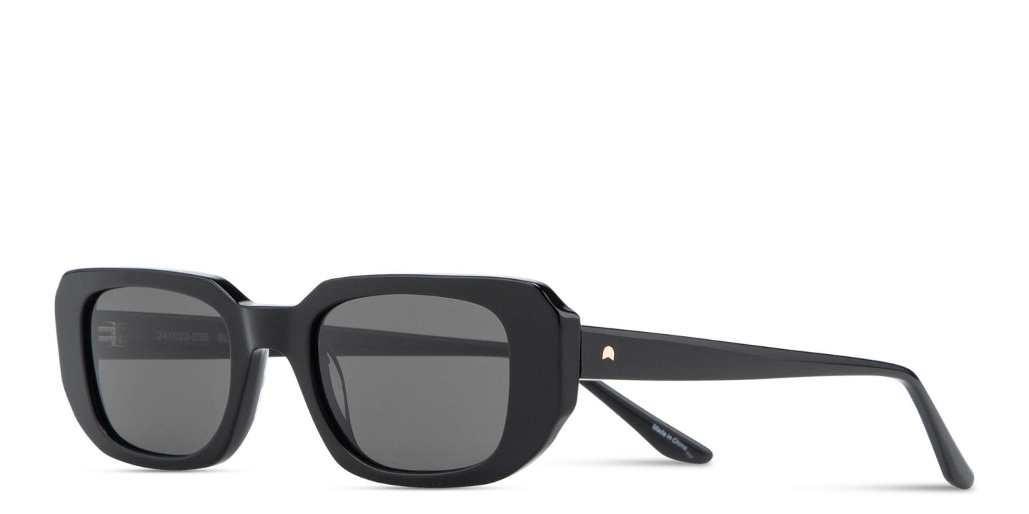 Shop TRICE Logo Rectangle Sunglasses in Black online.