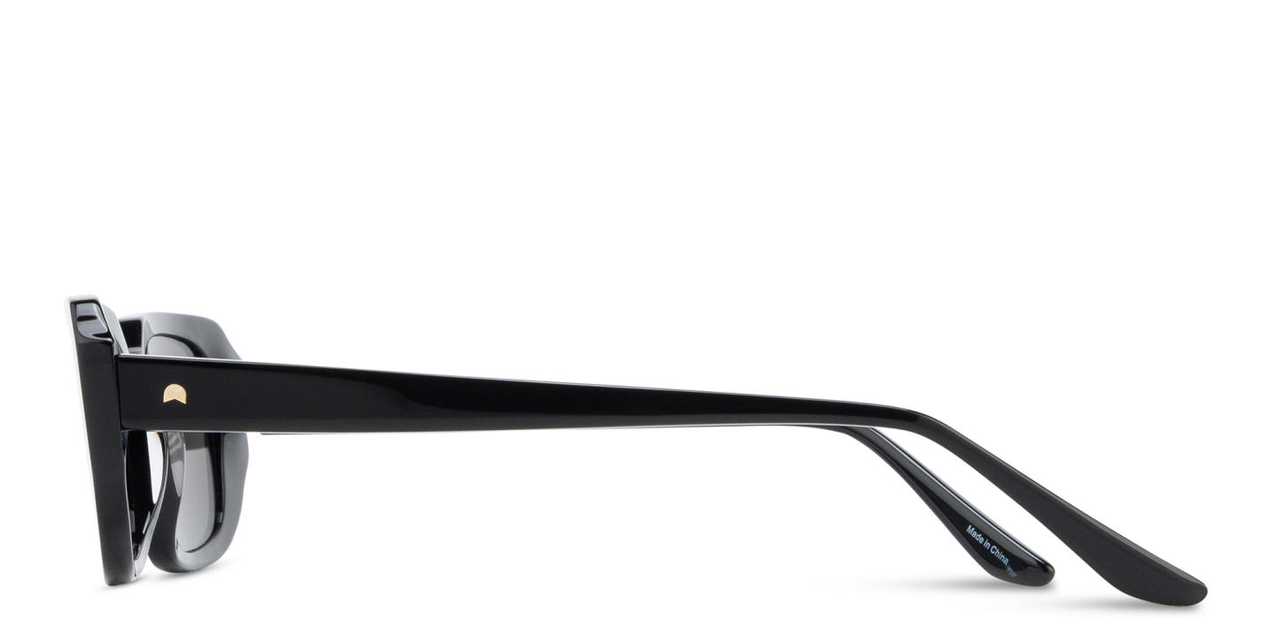 Shop TRICE Logo Rectangle Sunglasses in Black online.