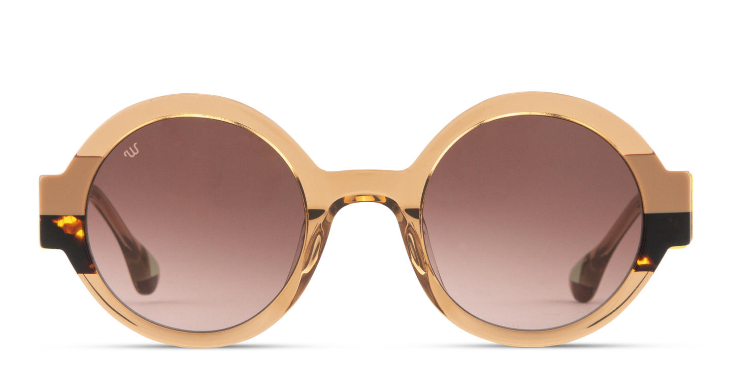تسوق نظارات شمسية ويني بإطار دائري ووديز بلون بني أونلاين.