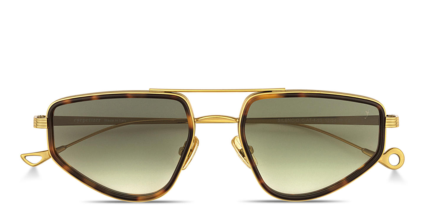 Shop Eyepetizer Silencio Unisex Square Sunglasses in Havana online.