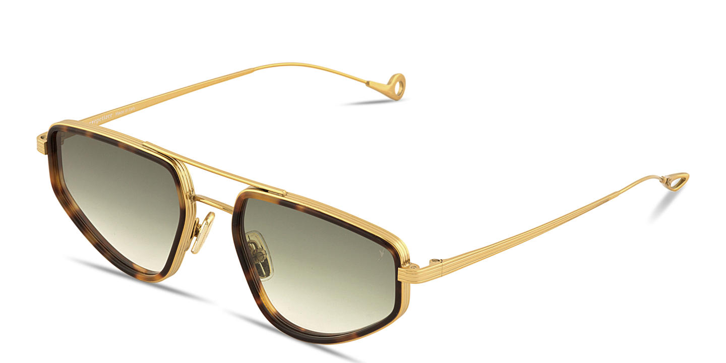 Shop Eyepetizer Silencio Unisex Square Sunglasses in Havana online.