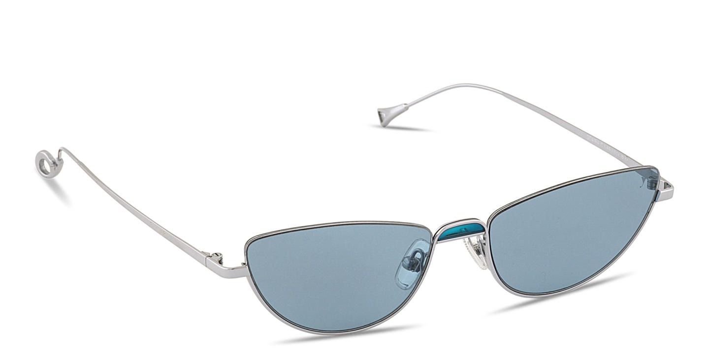 Eyepetizer Odaiba Cat-Eye Sunglasses in Silver – Product Photo 1
