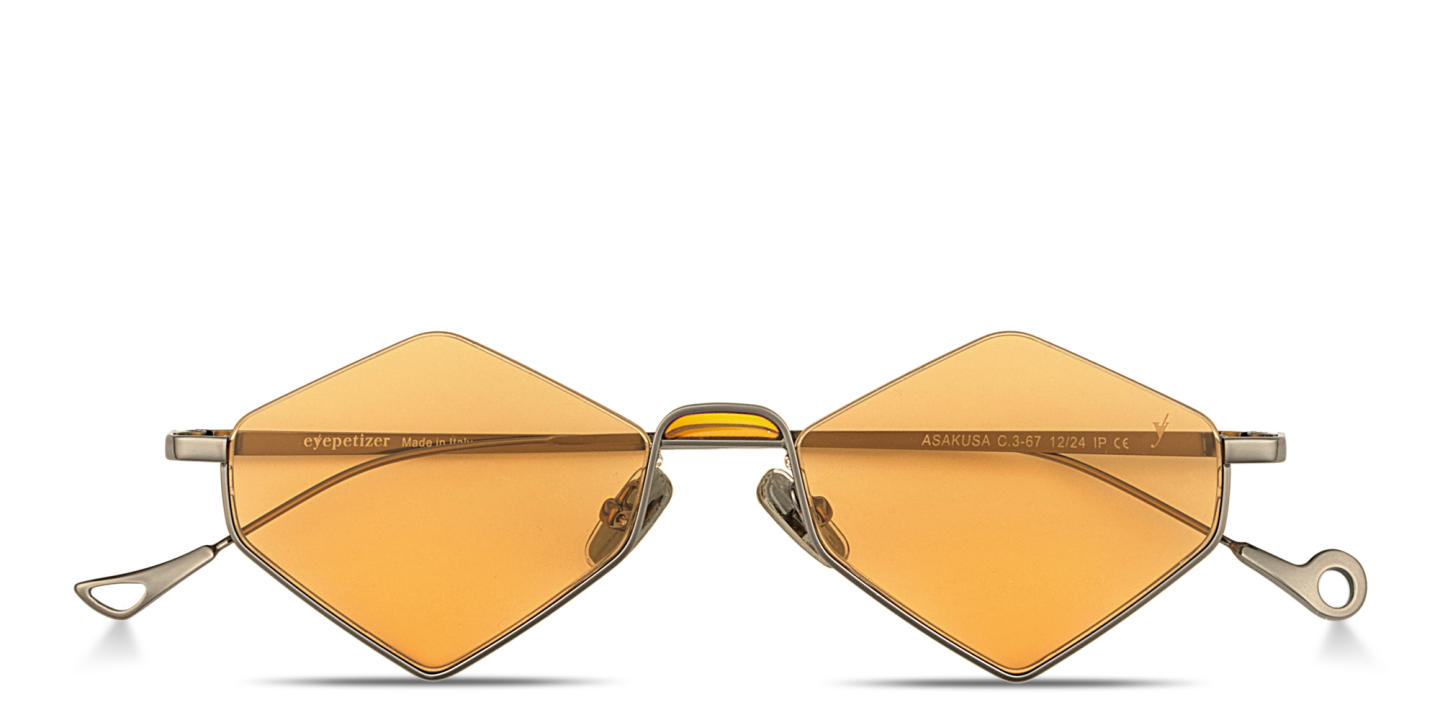 Shop Eyepetizer Asakusa Unisex Irregular Sunglasses in Gunmetal online.