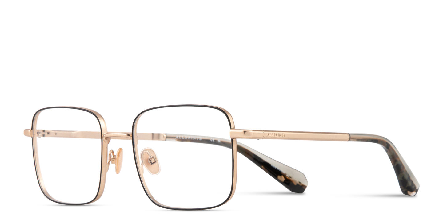 ALL SAINTS Alec Square Eyeglasses in Black – Product Photo 1