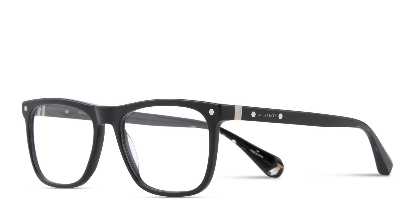 Shop ALL SAINTS Anders Wide Rectangle Eyeglasses in Black online.
