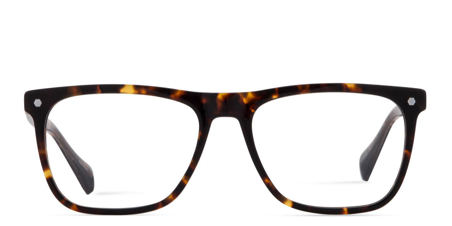 ALL SAINTS Anders Wide Rectangle Eyeglasses in Dark Tortoise – Product Photo 0