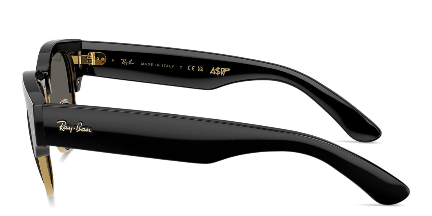 Shop Ray-Ban Mega Clubmaster Blacked Out Collection Unisex Square Sunglasses in Black online.
