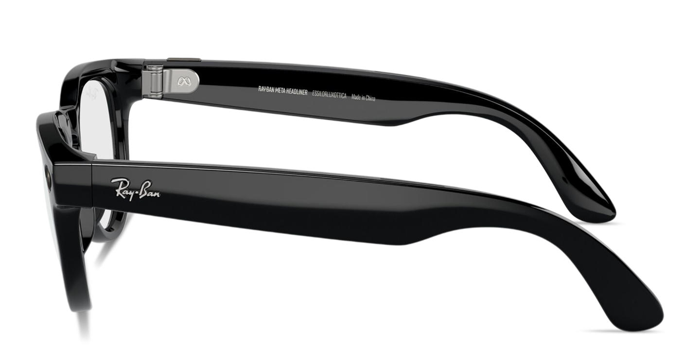 Ray-Ban Meta Headliner Unisex Panthos Eyeglasses in Black – Product Photo 2