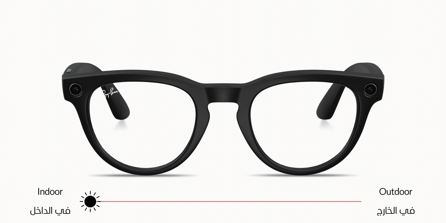 Ray-Ban Meta Headliner Unisex Panthos Sunglasses in Matte Black – Product Photo 0