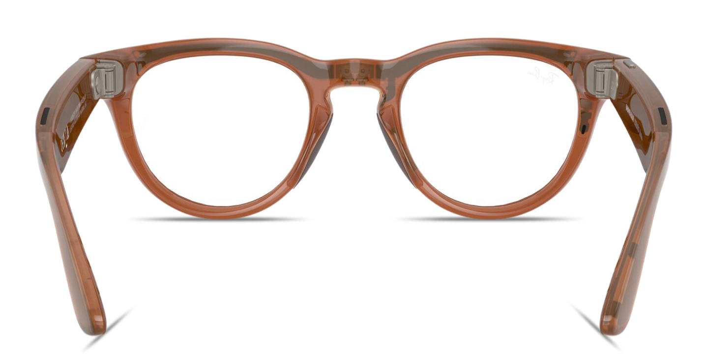 Ray-Ban Meta Headliner Unisex Panthos Sunglasses in Shiny Caramel – Product Photo 5