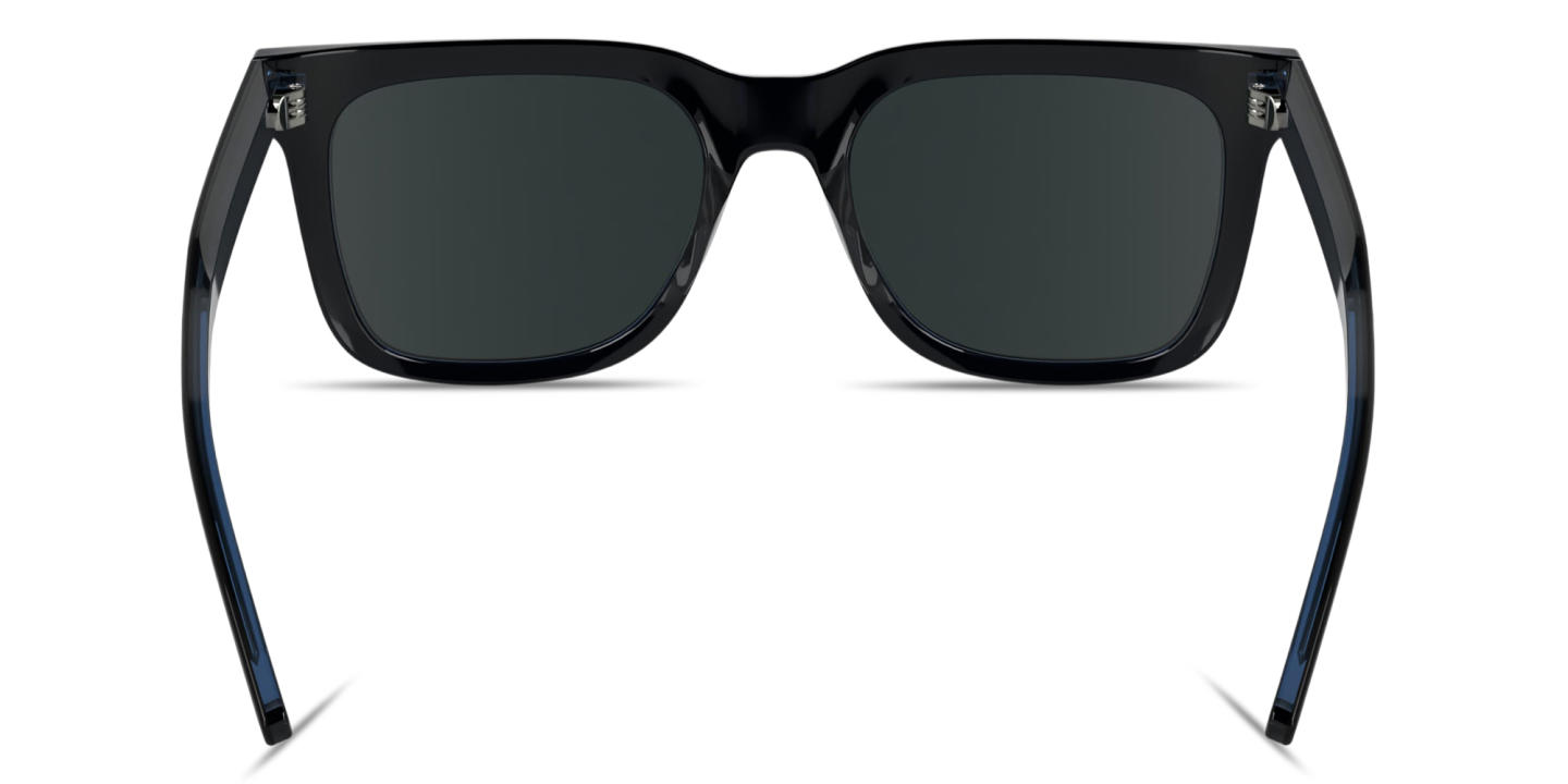 Calvin Klein Logo Signature Rectangle Sunglasses in Black – Product Photo 3