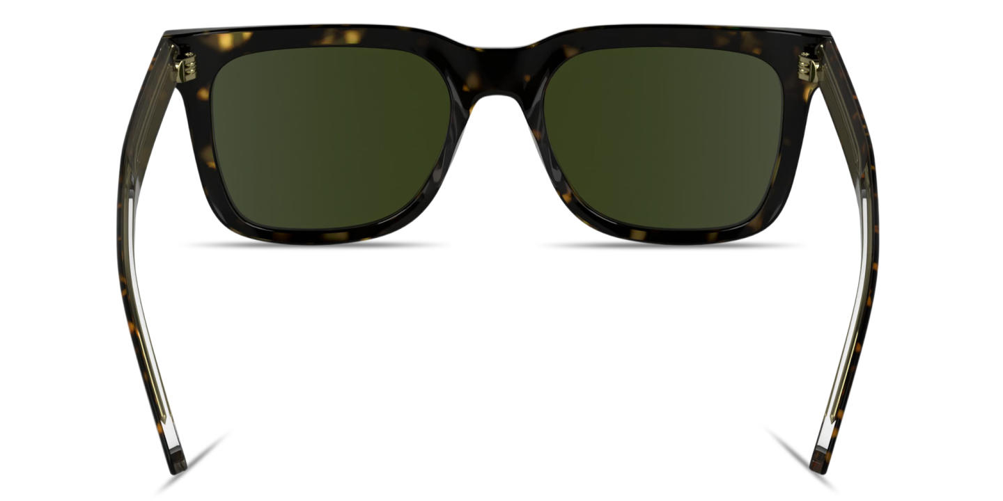 Shop Calvin Klein Logo Signature Rectangle Sunglasses in Tortoise online.