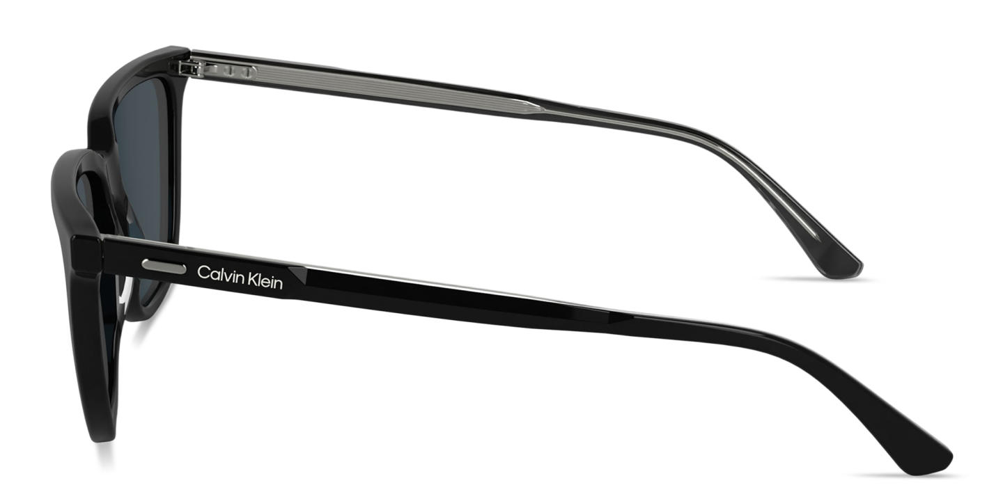 Calvin Klein Logo Signature Cat-Eye Sunglasses in Black – Product Photo 2
