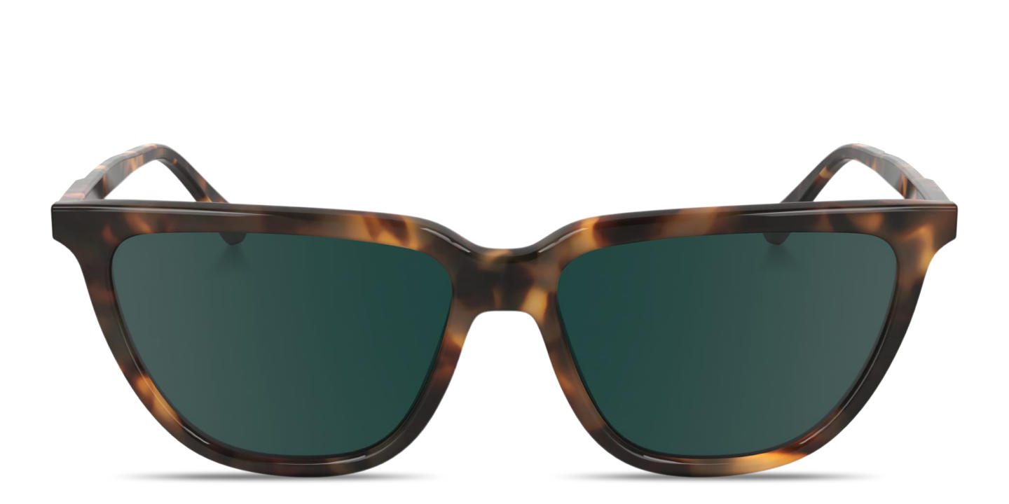 Calvin Klein Logo Signature Cat-Eye Sunglasses in Havana – Product Photo 0