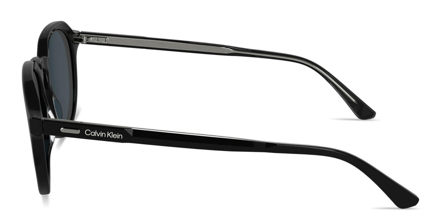 Calvin Klein Logo Signature Unisex Panthos Sunglasses in Black – Product Photo 2