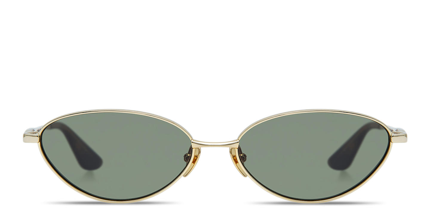 Shop GIGI STUDIOS Thrive 028 Wide Cat-Eye Sunglasses in Gold online.