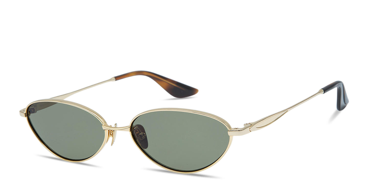 Shop GIGI STUDIOS Thrive 028 Wide Cat-Eye Sunglasses in Gold online.